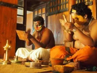 Kathakali dancers Cochin India