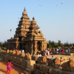 The famous shore temple in Mahabalipuram Tamil Nadu