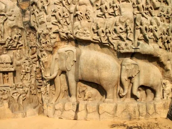 Stone carving mamallapuram