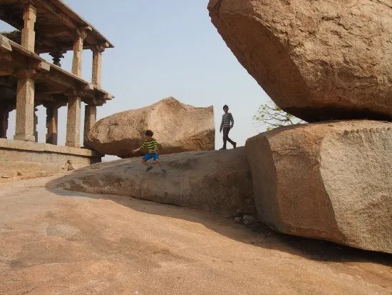 Hampi Ruins with kids