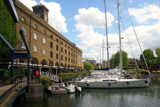  St Catherine's dock. A great venue for lunch after a trip up The Shard. London