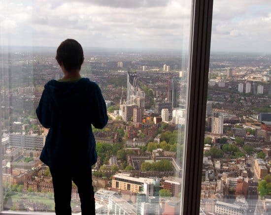 The View from The Shard with Chldren. Is it scary?