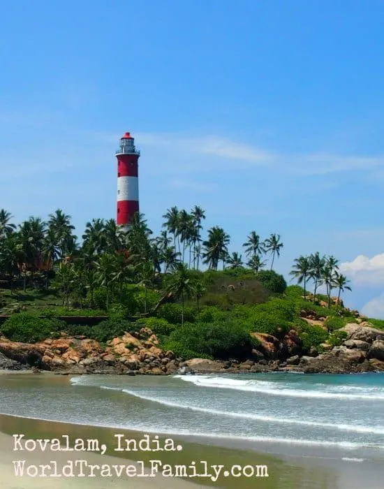 Kovalam beach, Kerala, India. The best beach in India? It's our favourite so far. 