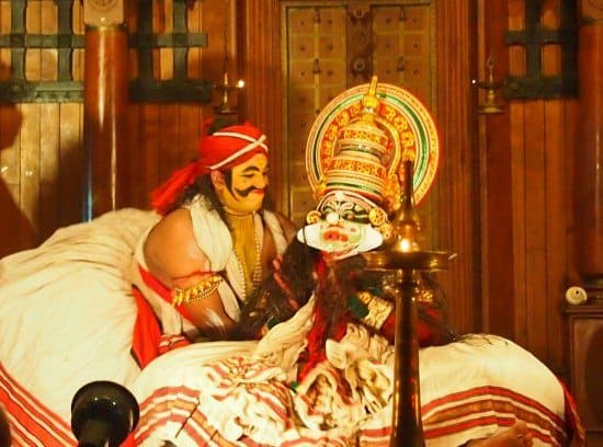 Travel in India with Children. Kathakali in Kerala