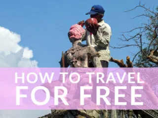 Man working How to travel the for free guide
