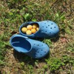 Plums in Crocs.Winning the lifestyle lottery world travel family travel blog