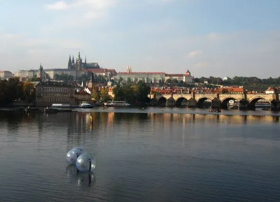 Prague with kids, the river