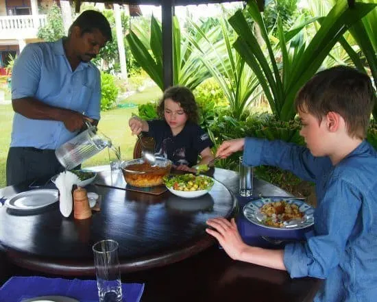 Lunch in the garden at max wadiya