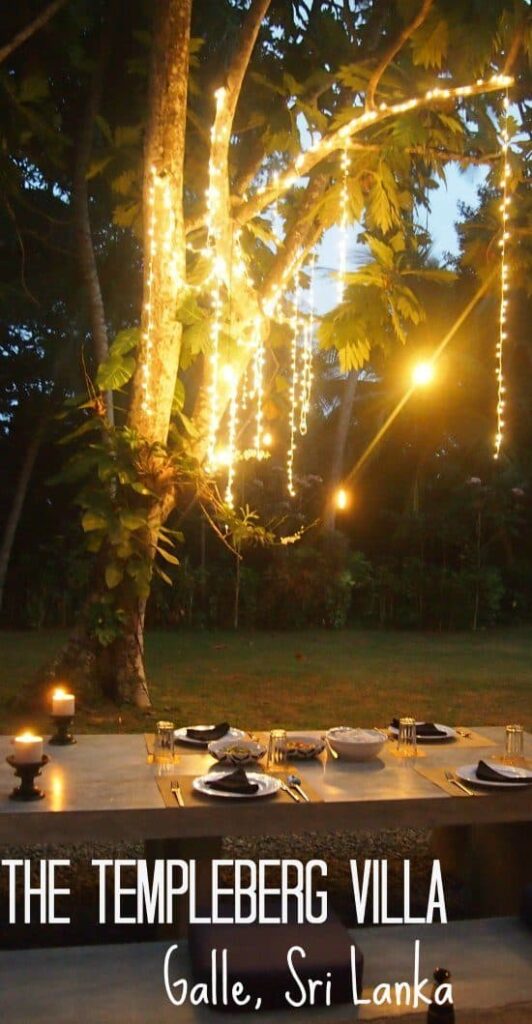 Dinner at The Templeberg Villa Galle SriLanka