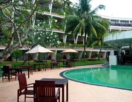 Rooms open onto the pool at Eden Resort and Spa