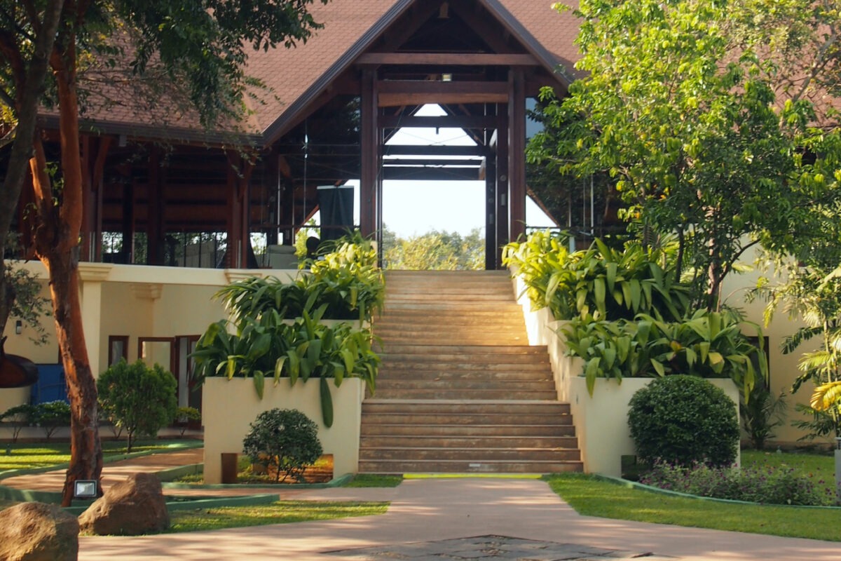 Reception and dining area at The Paradise Resort HotelDambulla Sri Lanka