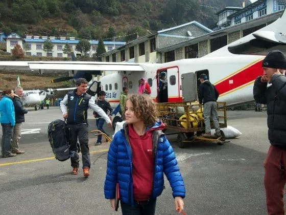 Landing at Lukla airport, Everest, Nepal