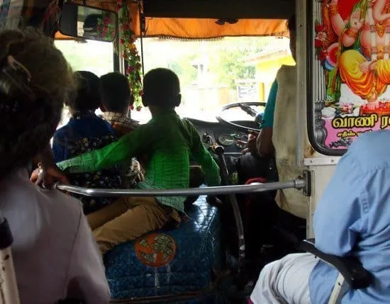 A Jaffna bus. Sri Lanka