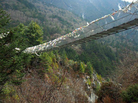 Fear and Panic on the Everest Base Camp Trek. Scary Bridges!