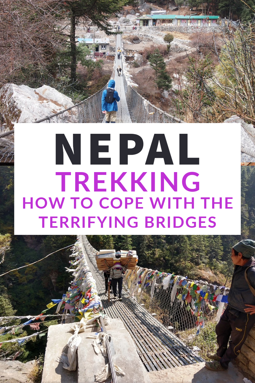 Nepal trekking bridges