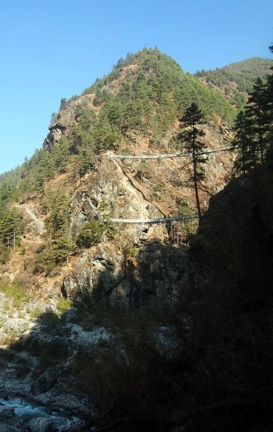 Scariest Bridges Everest Base Camp Trek. The bidge from the movie Everest.