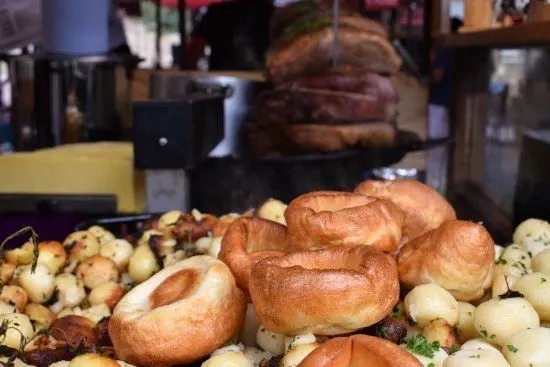 Greenwich Market Food Stalls british sunday roast
