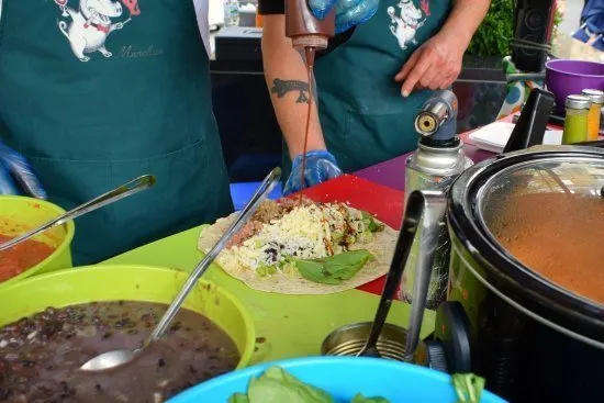 Greenwich Market Food Stalls burrito