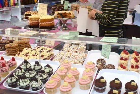 -Greenwich Market Food Stalls vegan food cakes