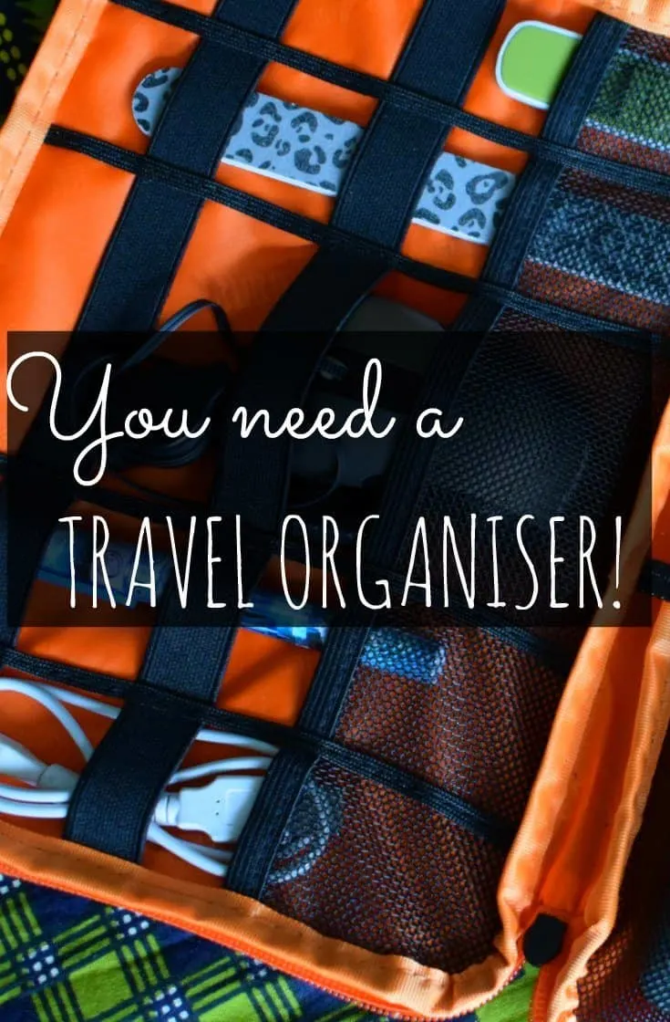 best travel organiser pinterest image. I'm trialling a travel organiser, to see if they're worth investing a huge $20 in. My verdict....love it! Best travel organiser