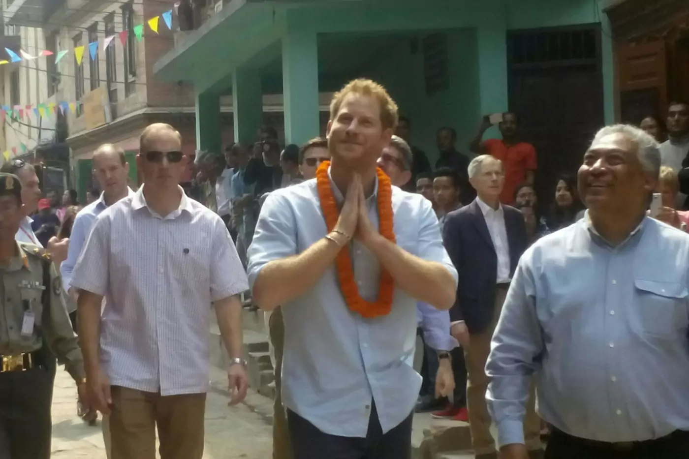 prince harry visiting kathmandu