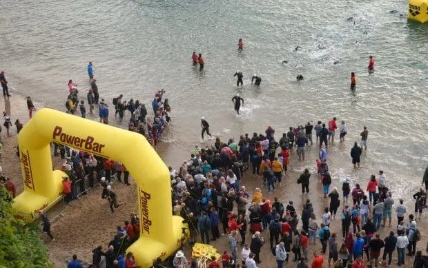 lap 2 tenby beach tri