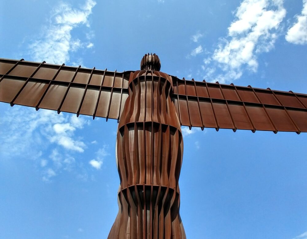 British contemporary art the angel of the north statue in the north of england UK