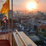 View of Bangkok Thailand from the Golden Mount temple