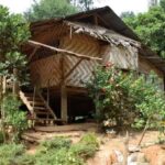 Visiting the Hill Tribes of Northern Thailand. Typical Village House