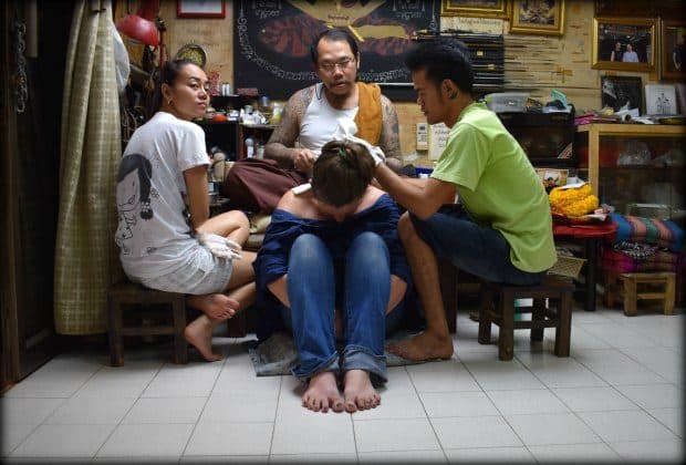 How to get a traditional thai tattoo in bangkok Ajarn Neng