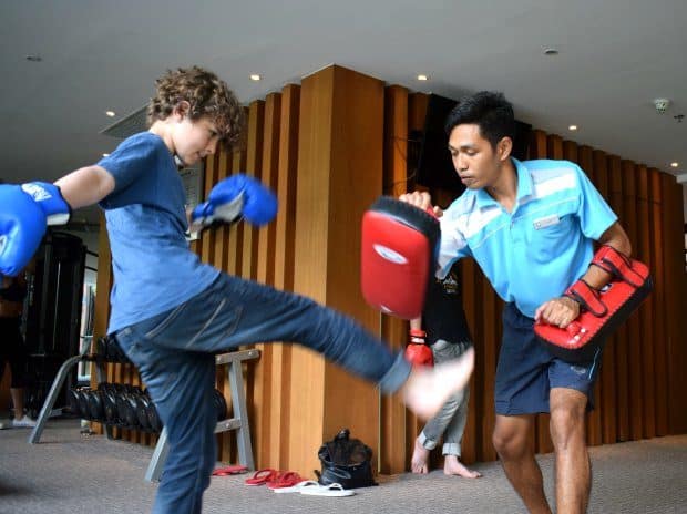 Thai boxing lessons surin beach novotel
