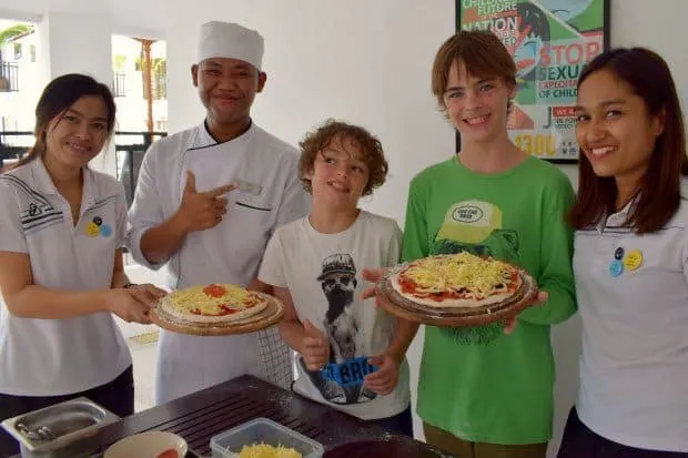  kids activities phuket novotel karon beach family hotel pizza making