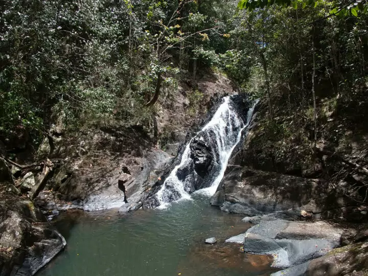 Dinner falls near Cairns swimming