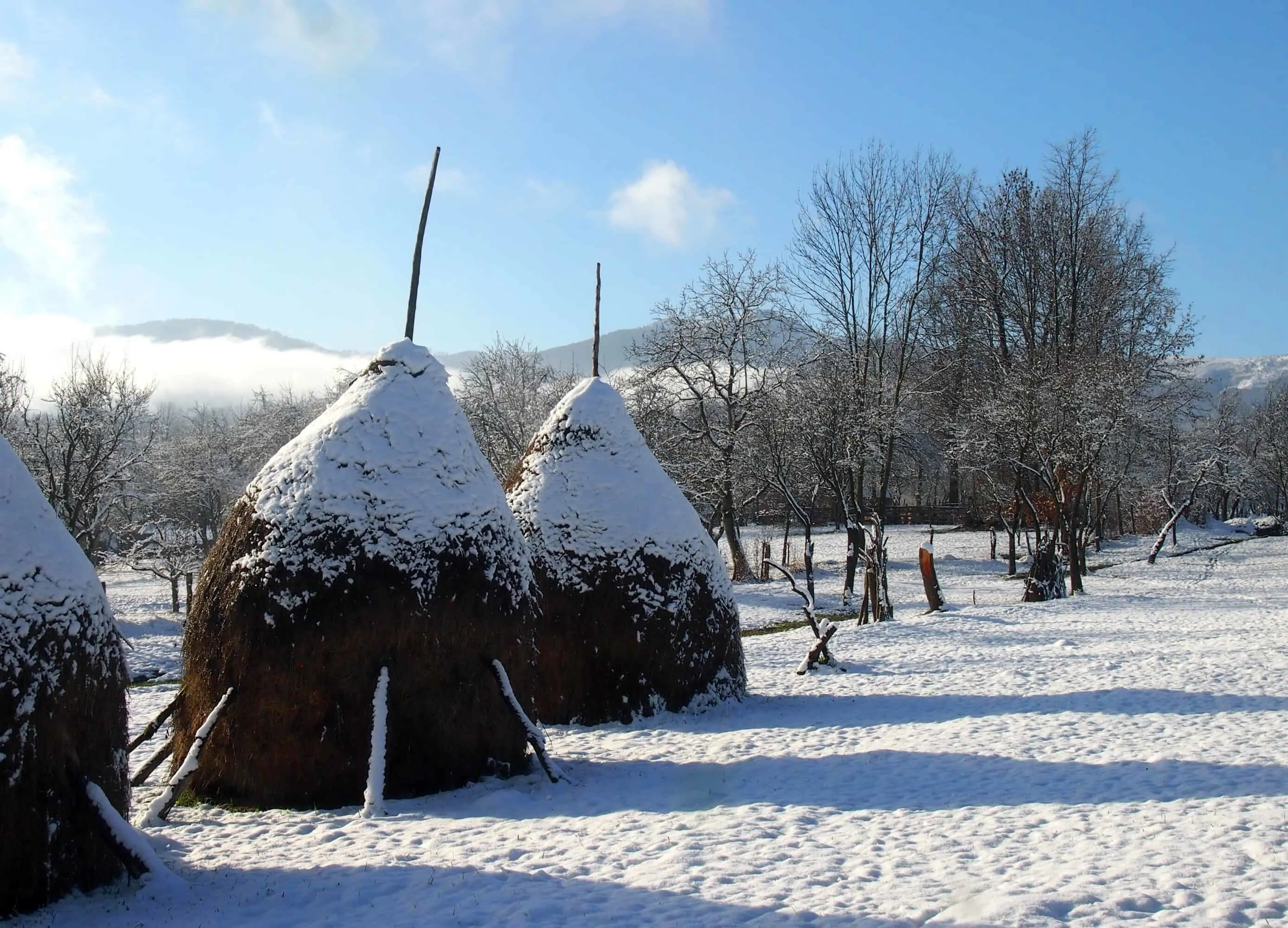 Snow in Romania