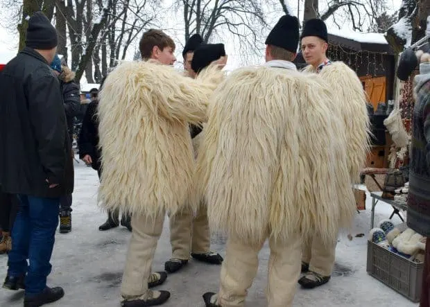 winter in Romania keeping warm