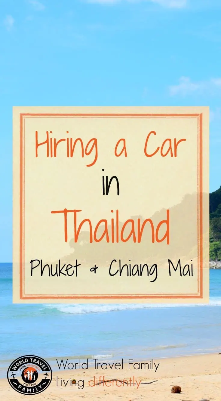 Hiring a car in Thailand Phuket and Chiang Mai