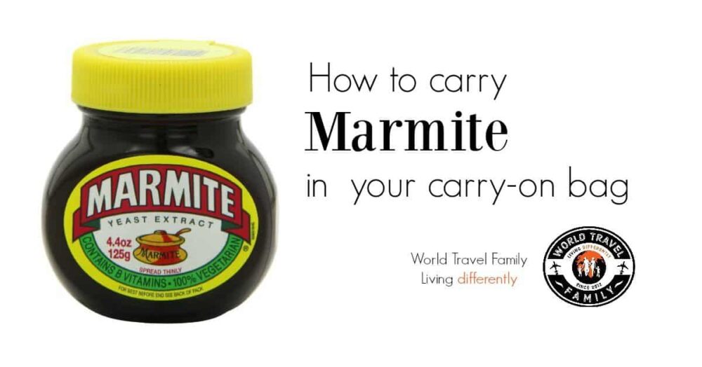 How to carry marmite in your carry on bag