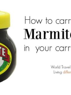 How to carry marmite in your carry on bag