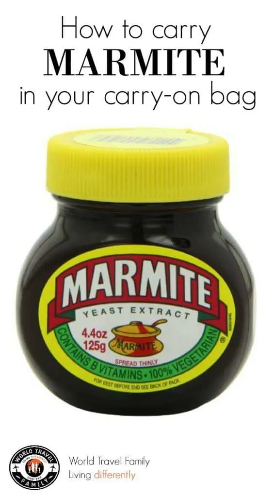 How to pack Marmite in your carry on luggage