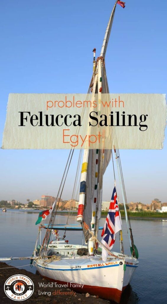 Felucca sailing on the Nile Egypt