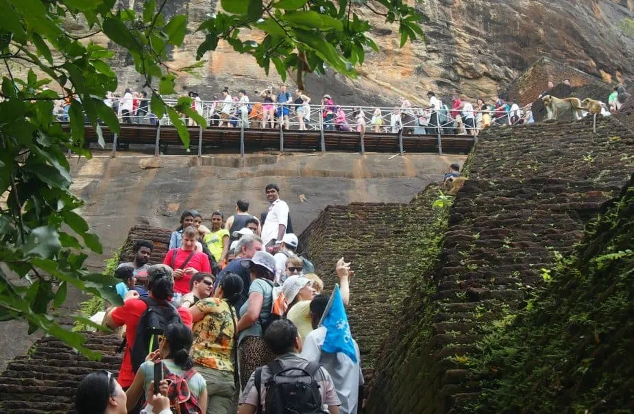 Queues at Sigiriya Sri Lanka 