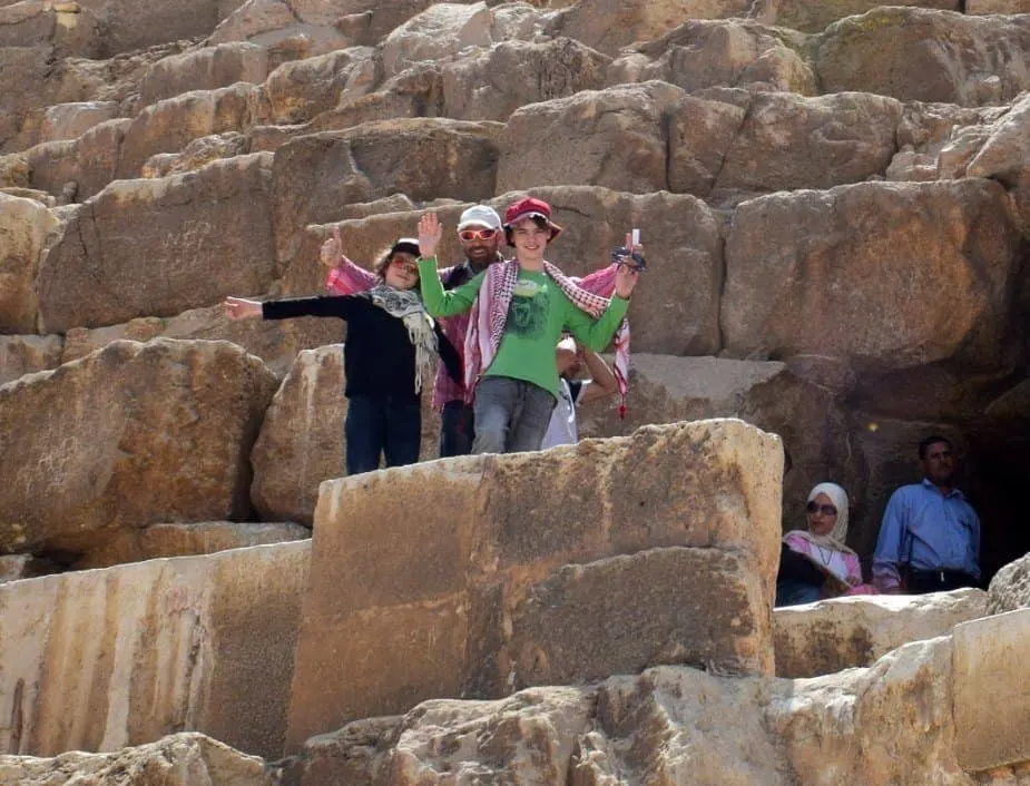 Going inside the great pyramid