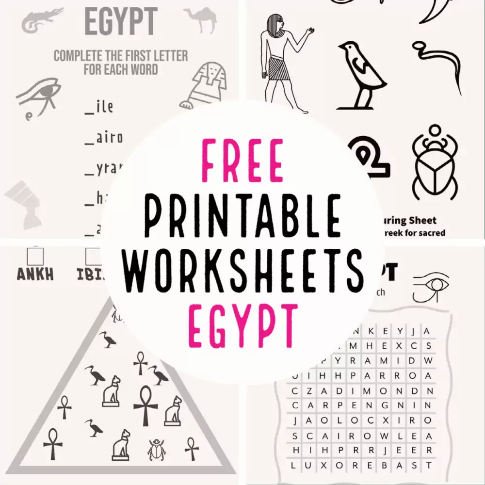 free printable worksheets egypt