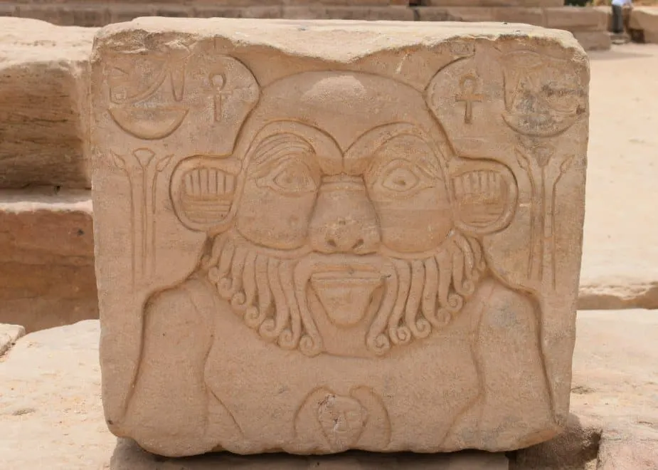 The Egyptial God Bes at Philai Temple