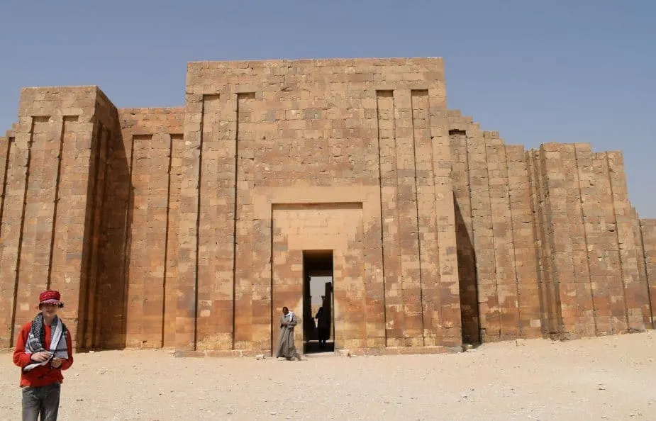 Mortuary complex step pyramid near cairo