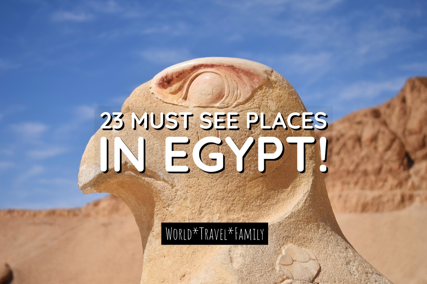 Egyptian horus statue with test 23 must see places in egypt