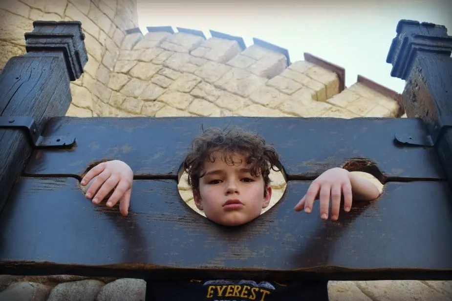 Parc Asterix Waiting in the Stocks