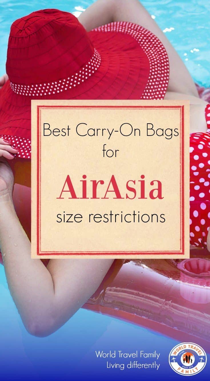 Best carry on bags and backpacks for Air Asia size regulations