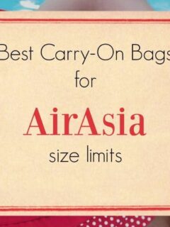 Best carry on bags for Air Asia size limits
