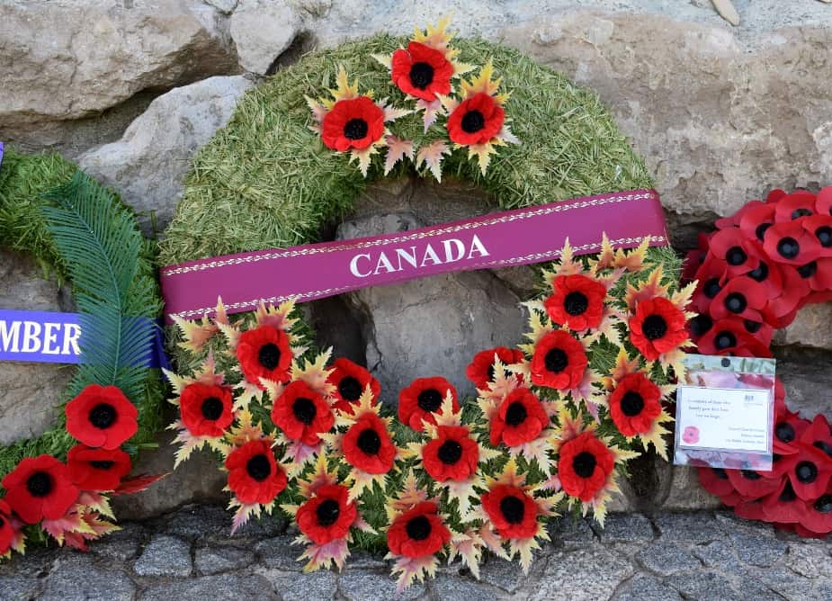 Somme Canada memorial. Canadian soldiers cemetary